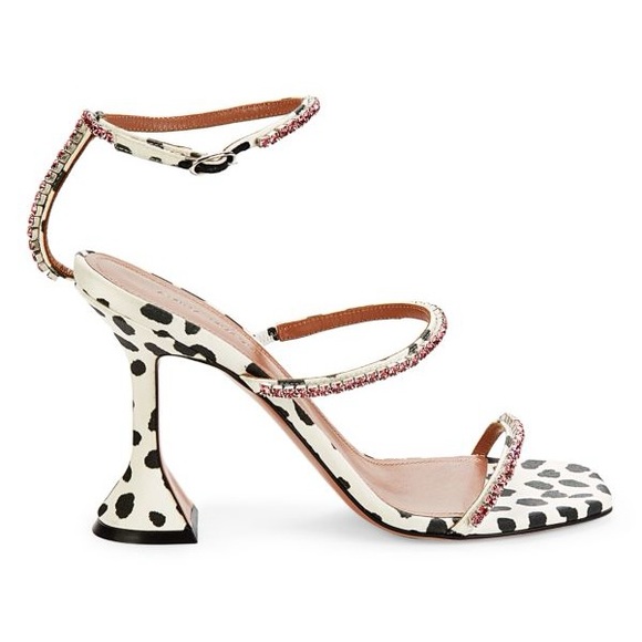 Amina Muaddi Shoes - AMINA MUADDI Gilda Crystal-Embellished Satin Sandals